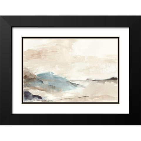 Hills in the Fog  Black Modern Wood Framed Art Print with Double Matting by PI Studio