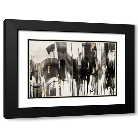 Percussion Black Modern Wood Framed Art Print with Double Matting by PI Studio