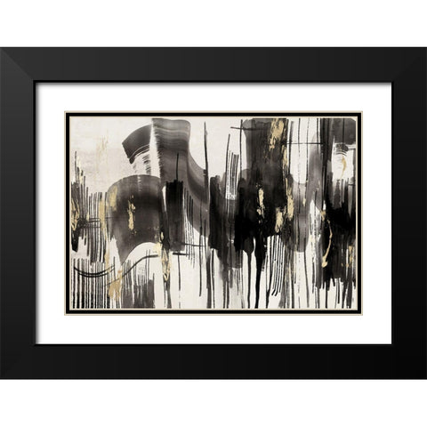 Percussion Black Modern Wood Framed Art Print with Double Matting by PI Studio