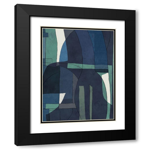 Night Barcelona II  Black Modern Wood Framed Art Print with Double Matting by PI Studio