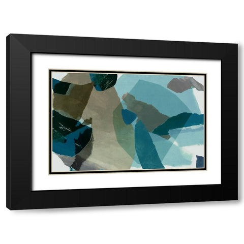 Delicate Paper  Black Modern Wood Framed Art Print with Double Matting by PI Studio