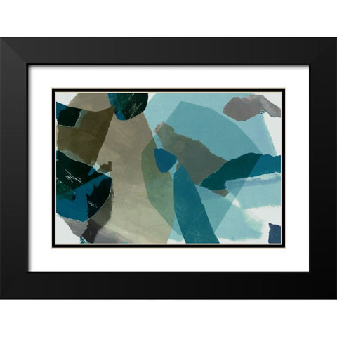 Delicate Paper  Black Modern Wood Framed Art Print with Double Matting by PI Studio