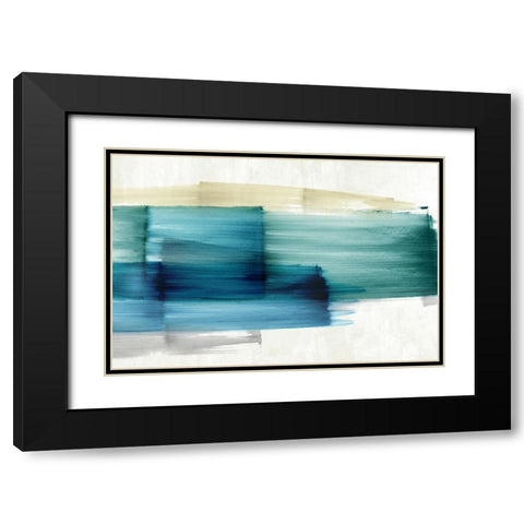 Transclucent Marvel  Black Modern Wood Framed Art Print with Double Matting by PI Studio