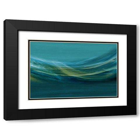 Glass Smoke  Black Modern Wood Framed Art Print with Double Matting by PI Studio