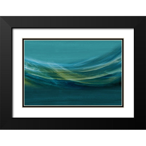 Glass Smoke  Black Modern Wood Framed Art Print with Double Matting by PI Studio