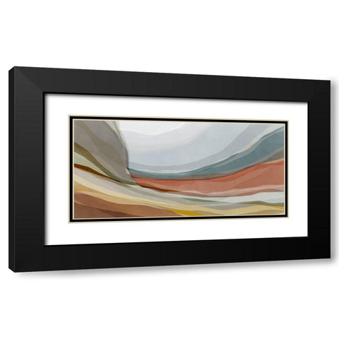 Desert Hills  Black Modern Wood Framed Art Print with Double Matting by PI Studio