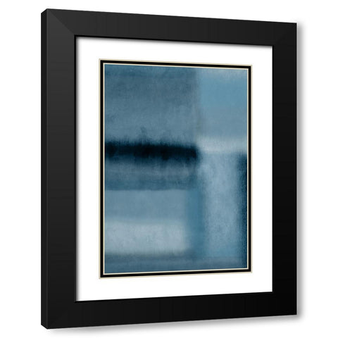 Patches of Blue II  Black Modern Wood Framed Art Print with Double Matting by PI Studio