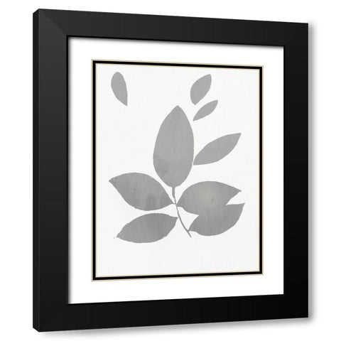 Grey Foliage  Black Modern Wood Framed Art Print with Double Matting by PI Juvenile