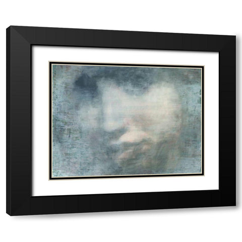 Untitled I Black Modern Wood Framed Art Print with Double Matting by Biernot, Tadeusz