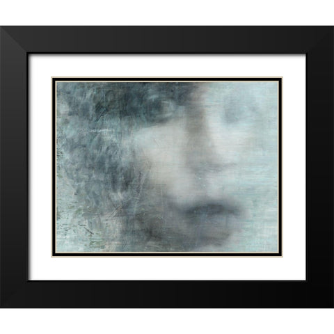 Untitled II Black Modern Wood Framed Art Print with Double Matting by Biernot, Tadeusz