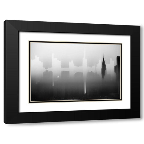 Happenstance Black Modern Wood Framed Art Print with Double Matting by Provencio, Phil
