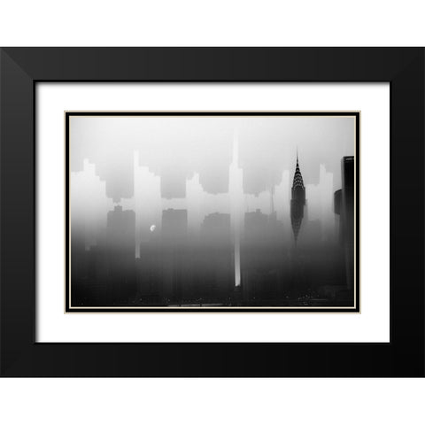 Happenstance Black Modern Wood Framed Art Print with Double Matting by Provencio, Phil