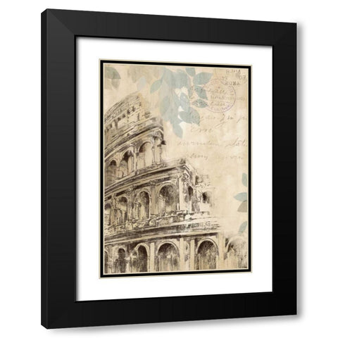 Architectural   Study I Black Modern Wood Framed Art Print with Double Matting by Pearce, Allison