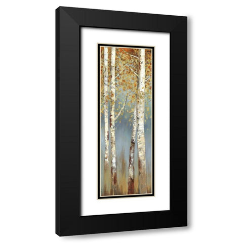 Butterscotch Birch Trees I Black Modern Wood Framed Art Print with Double Matting by Pearce, Allison