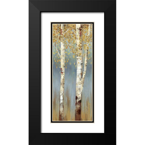 Butterscotch Birch Trees II Black Modern Wood Framed Art Print with Double Matting by Pearce, Allison