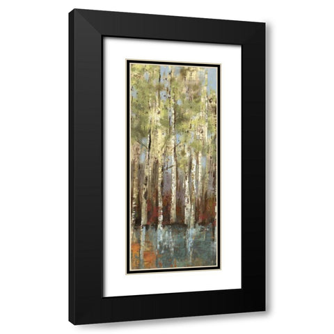 Forest Whisper I Black Modern Wood Framed Art Print with Double Matting by Pearce, Allison