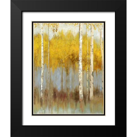 Golden Grove II Black Modern Wood Framed Art Print with Double Matting by Pearce, Allison