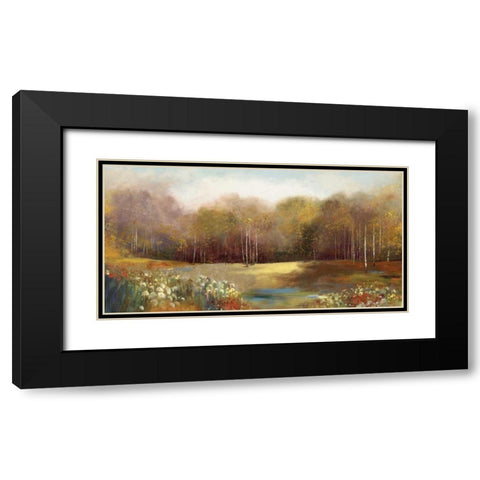 Park Garden Black Modern Wood Framed Art Print with Double Matting by Pearce, Allison