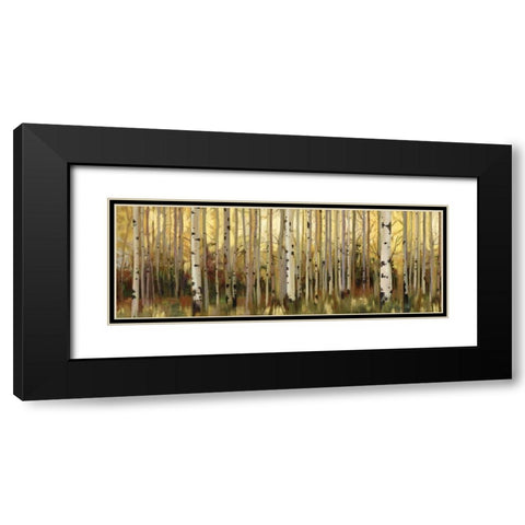 Forest Light Black Modern Wood Framed Art Print with Double Matting by Pearce, Allison