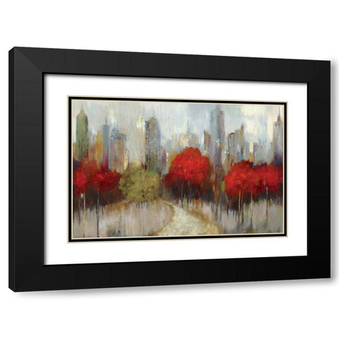 Downtown Black Modern Wood Framed Art Print with Double Matting by Pearce, Allison