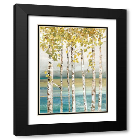 Down by the River I Black Modern Wood Framed Art Print with Double Matting by Pearce, Allison