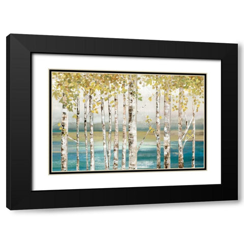 Down to the River Black Modern Wood Framed Art Print with Double Matting by Pearce, Allison