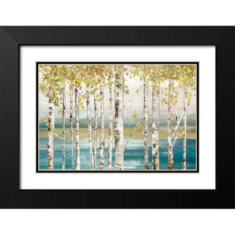 Down to the River Black Modern Wood Framed Art Print with Double Matting by Pearce, Allison