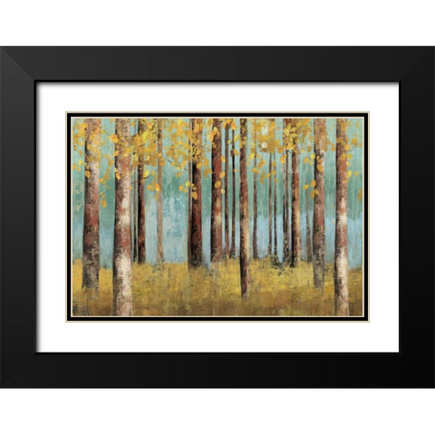 Birch Country Black Modern Wood Framed Art Print with Double Matting by Pearce, Allison