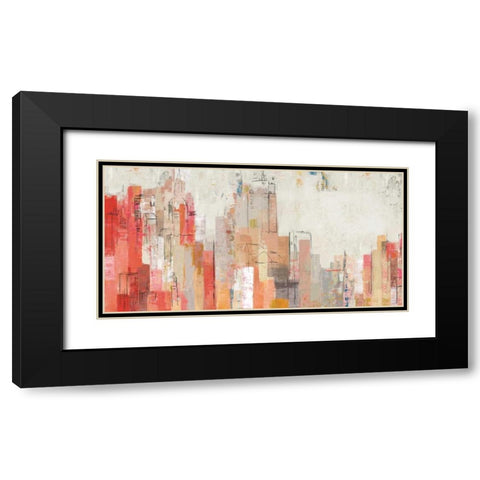 Pink City  Black Modern Wood Framed Art Print with Double Matting by Pearce, Allison