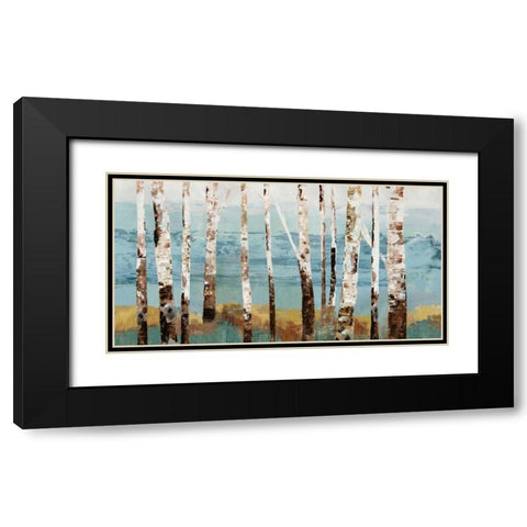 Birch Reflection Black Modern Wood Framed Art Print with Double Matting by Pearce, Allison