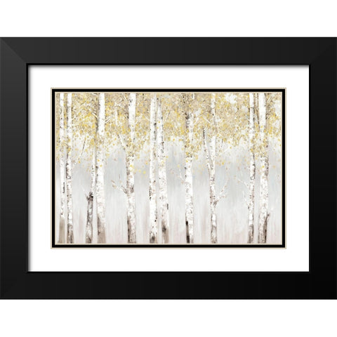 Evening Haze Yellow Version  Black Modern Wood Framed Art Print with Double Matting by Pearce, Allison