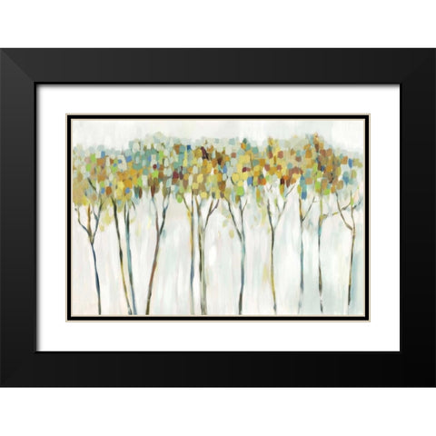 Marble Forest Black Modern Wood Framed Art Print with Double Matting by Pearce, Allison