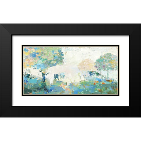 Textural landscape Black Modern Wood Framed Art Print with Double Matting by Pearce, Allison