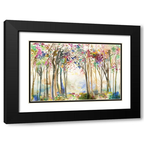Sunny path II Black Modern Wood Framed Art Print with Double Matting by Pearce, Allison