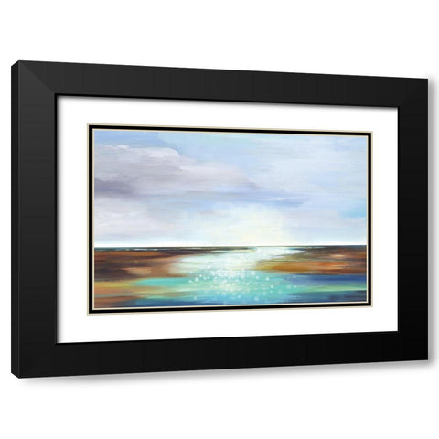 Tides Roll In I Black Modern Wood Framed Art Print with Double Matting by Pearce, Allison