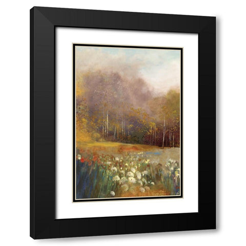 High Gardens I  Black Modern Wood Framed Art Print with Double Matting by Pearce, Allison
