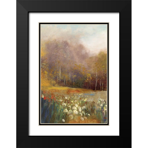 High Gardens I  Black Modern Wood Framed Art Print with Double Matting by Pearce, Allison