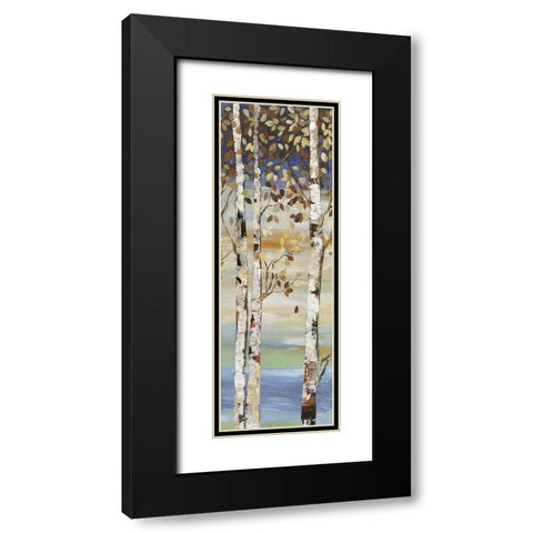 Dark Birch I  Black Modern Wood Framed Art Print with Double Matting by Pearce, Allison