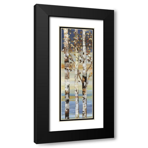 Dark Birch II  Black Modern Wood Framed Art Print with Double Matting by Pearce, Allison