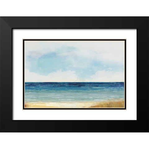 Summer by the Water  Black Modern Wood Framed Art Print with Double Matting by Pearce, Allison