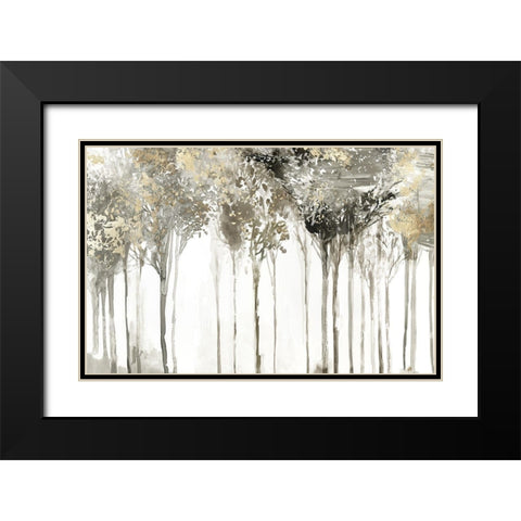 Golden Forest Lookout  Black Modern Wood Framed Art Print with Double Matting by Pearce, Allison