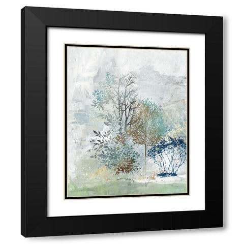 Silent Mystery I Black Modern Wood Framed Art Print with Double Matting by Pearce, Allison