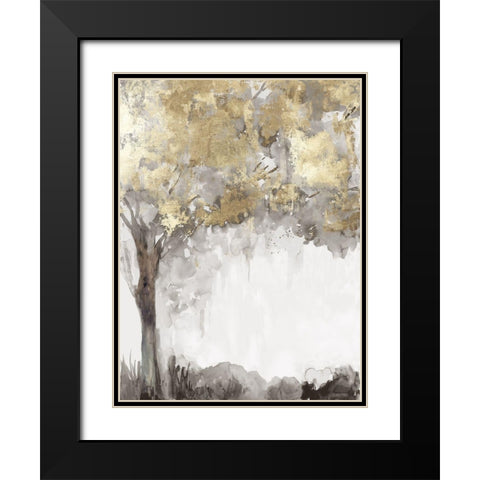 Gold Again Black Modern Wood Framed Art Print with Double Matting by Pearce, Allison