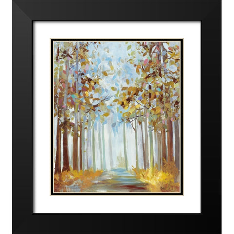 Walking Throug Gold Black Modern Wood Framed Art Print with Double Matting by Pearce, Allison