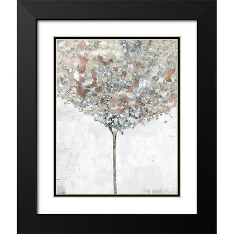 Silver Song Black Modern Wood Framed Art Print with Double Matting by Pearce, Allison