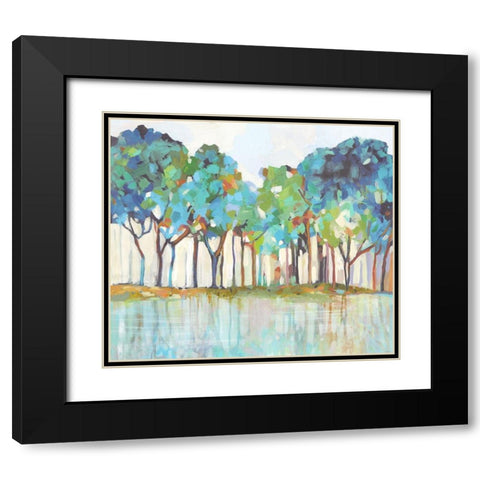 On That Side of Dream Black Modern Wood Framed Art Print with Double Matting by Pearce, Allison