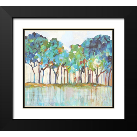 On That Side of Dream Black Modern Wood Framed Art Print with Double Matting by Pearce, Allison
