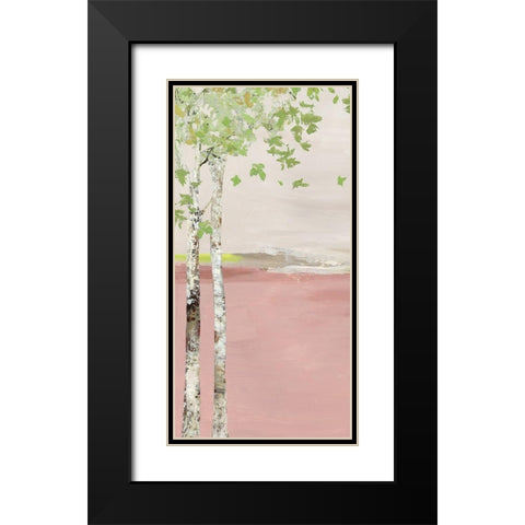 Blush Infinity I Black Modern Wood Framed Art Print with Double Matting by Pearce, Allison