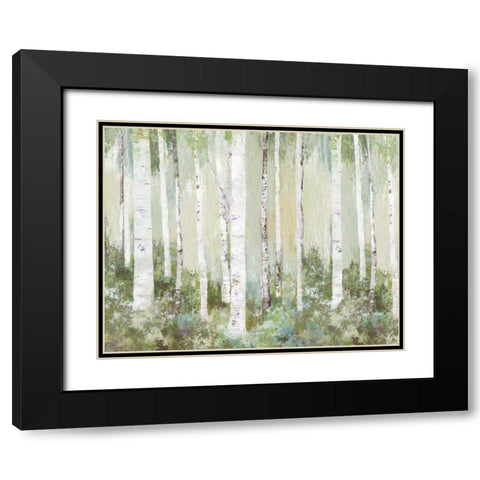 Tranquil Forest Black Modern Wood Framed Art Print with Double Matting by Pearce, Allison