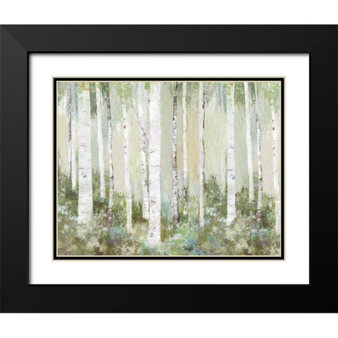 Tranquil Forest Black Modern Wood Framed Art Print with Double Matting by Pearce, Allison